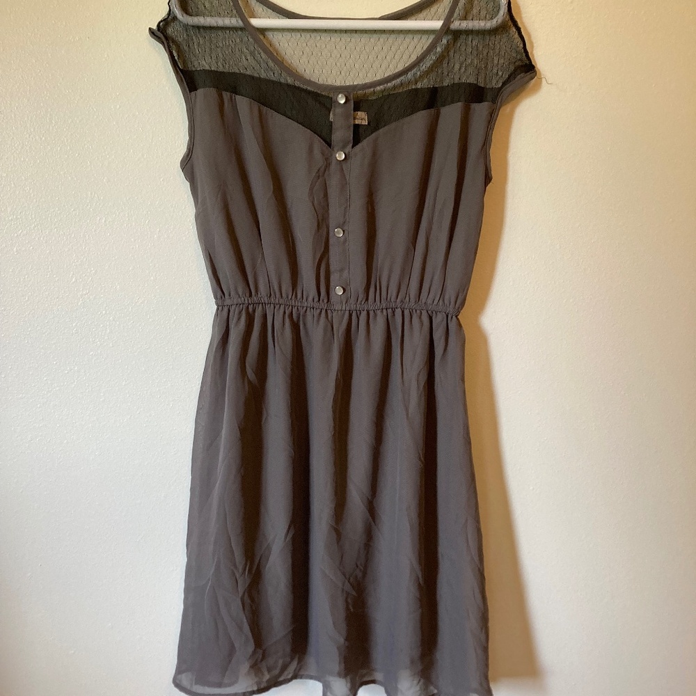 Grey Formal Dress Large
